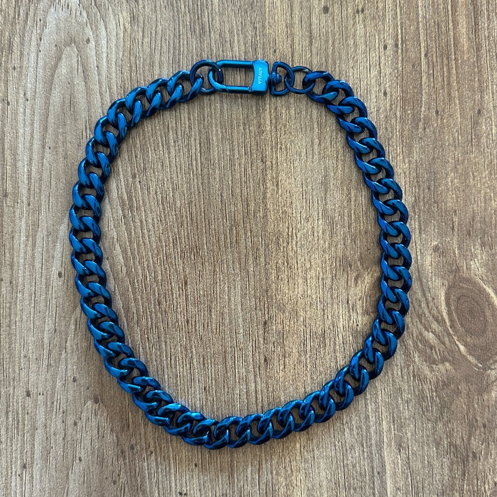 Vitaly Stainless Steel Blue Chrome Chain